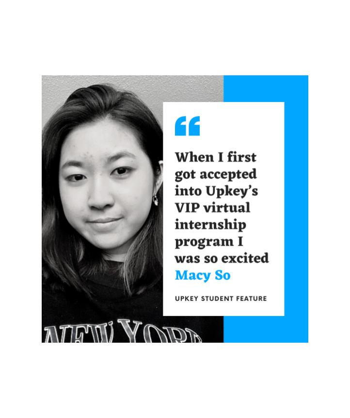 Upkey's VIP Prepared me for a Summer Internship Macy So Career In